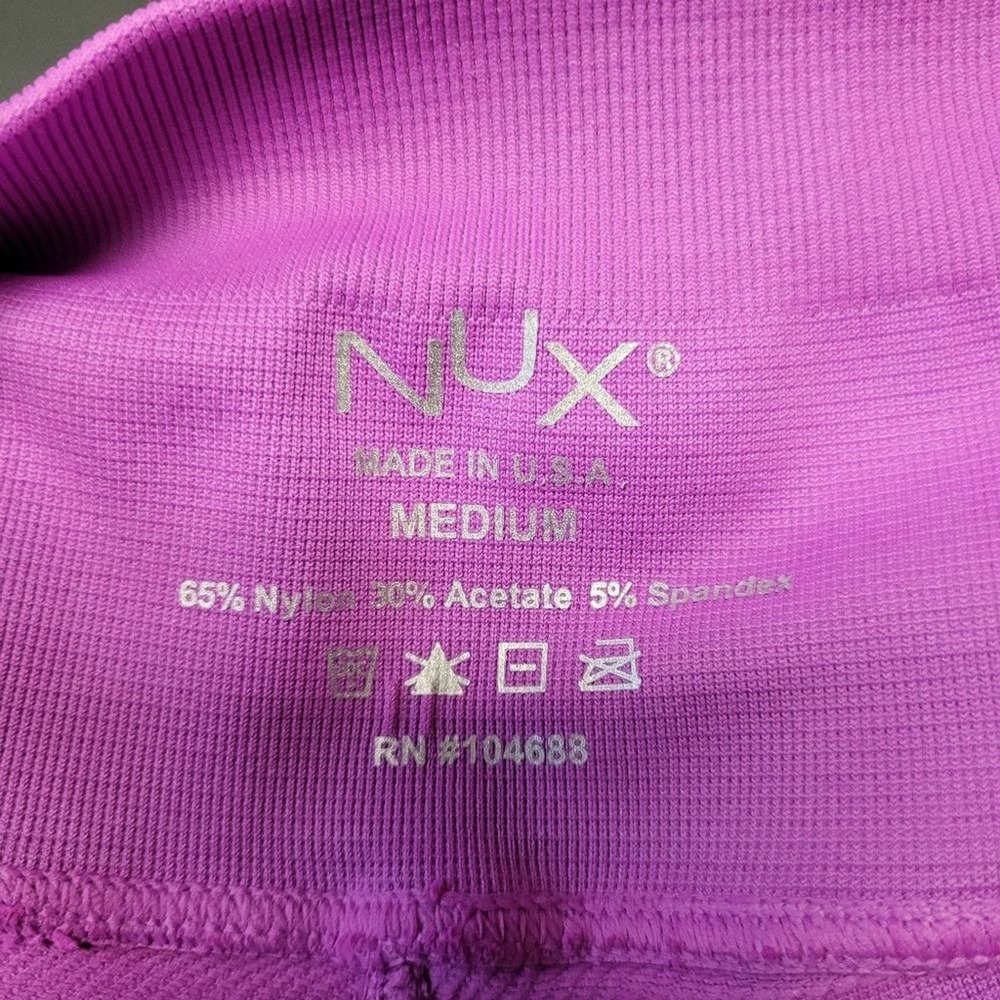 Nux Pinkish Purple Moderate Compression Leggings Women's Size Medium - Picture 3 of 6